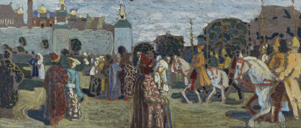 カンディンスキー「日曜日(古きロシア)のための習作」、希少画集画 00b26ab3df10619b95afc6c47f768d