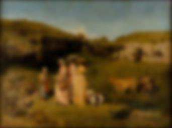 村のお嬢様たち - ギュスターヴ・クールベ | FeelTheArt