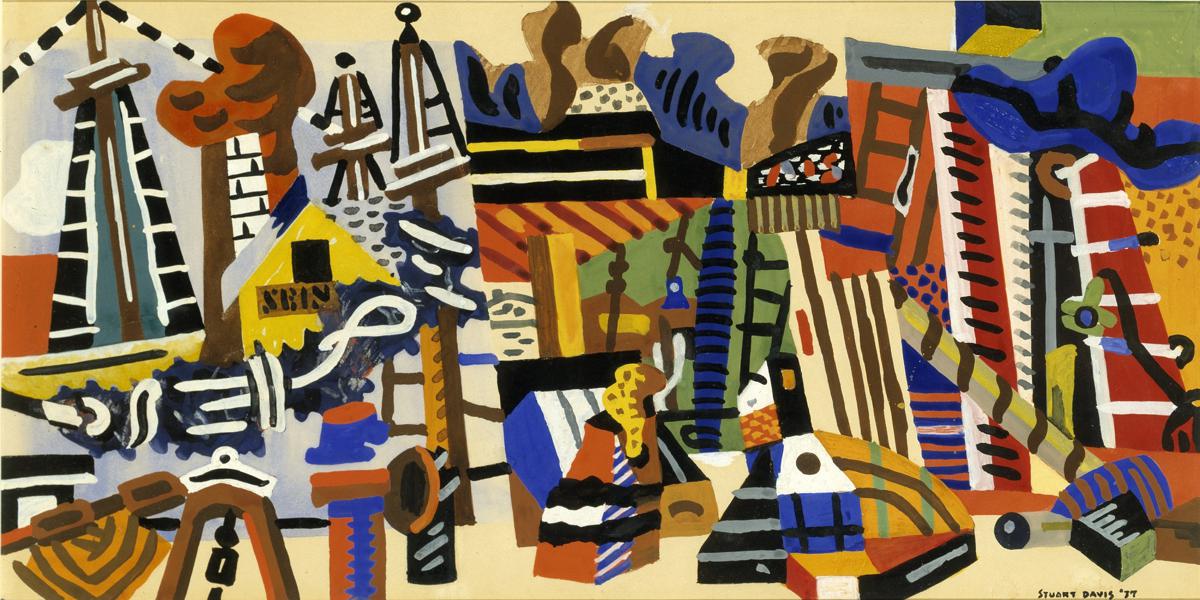 アート・デザイン・音楽 Stuart Davis Stuart Davis: A Little Matisse, a Lot of Jazz, All American - The