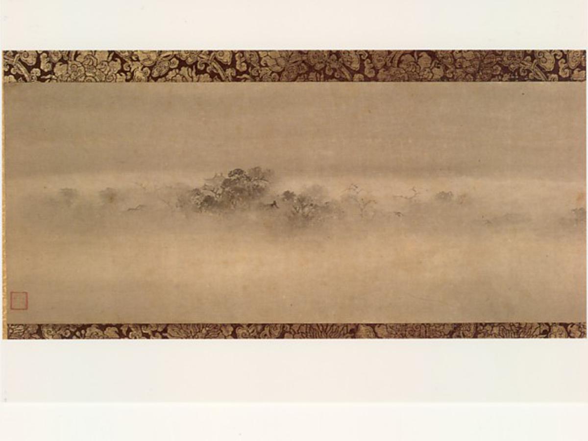牧谿 掛軸 牧谿 画僧 中国南宋末元初 俗姓李 日本の水墨画に影響大
