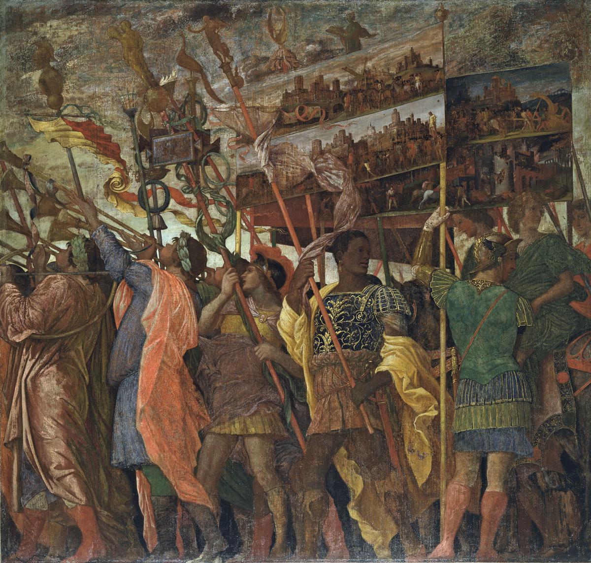 シーザーの勝利:1.ピクチャー・ベアラーズ - アンドレア・マンテーニャ