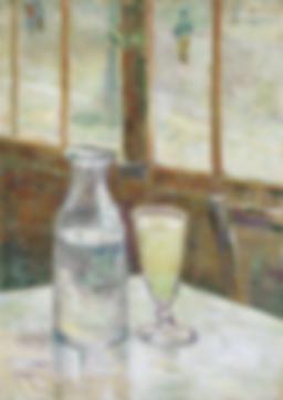 アブサン付きのカフェテーブル - フィンセント・ファン・ゴッホ