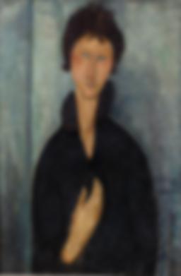 青い瞳の女性 - アメデオ・モディリアーニ | FeelTheArt