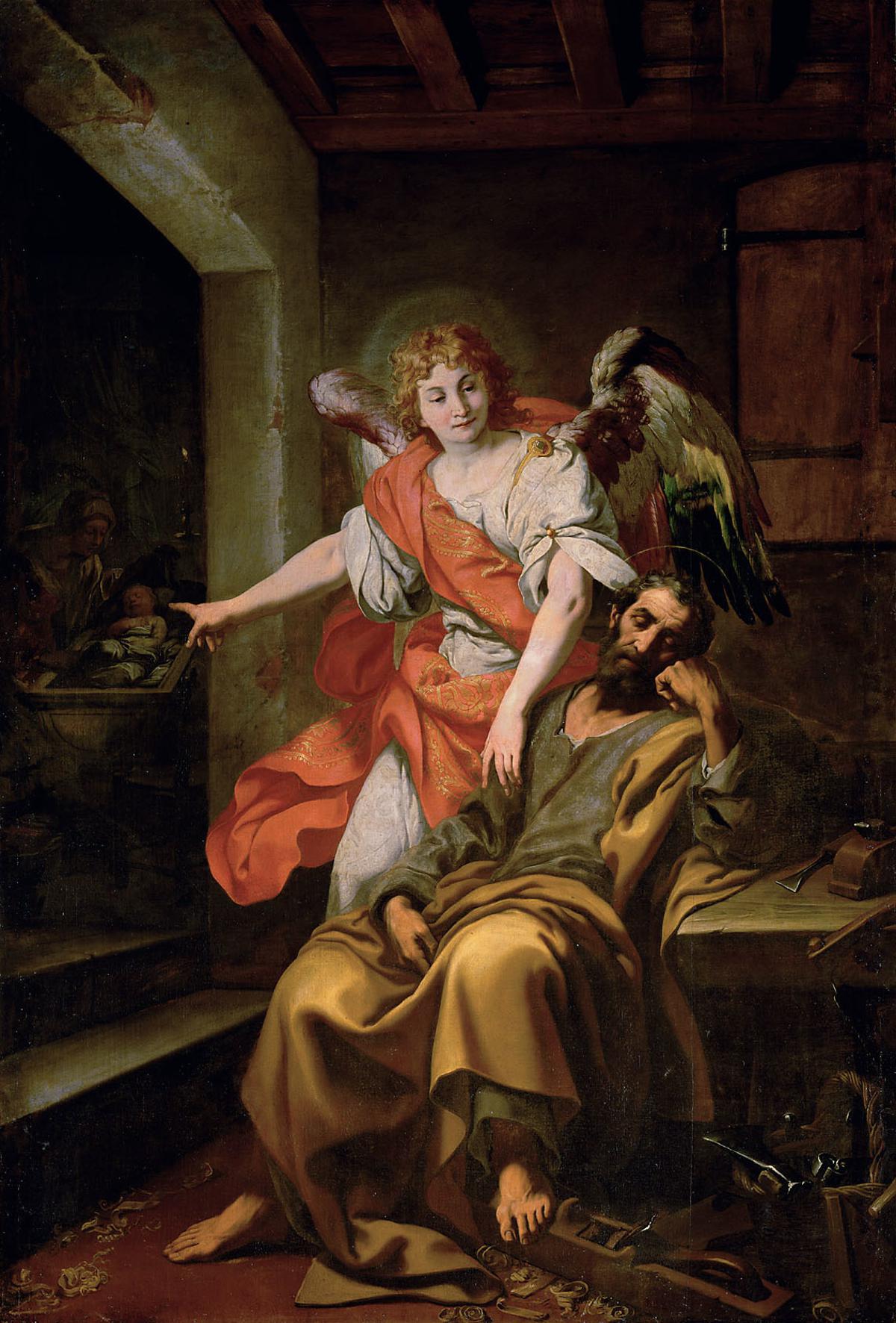 眠れる聖ヨセフ　像 眠れる聖ヨセフ像：樹脂ストーンミックス、眠れるヨセフ（4.7/7.4