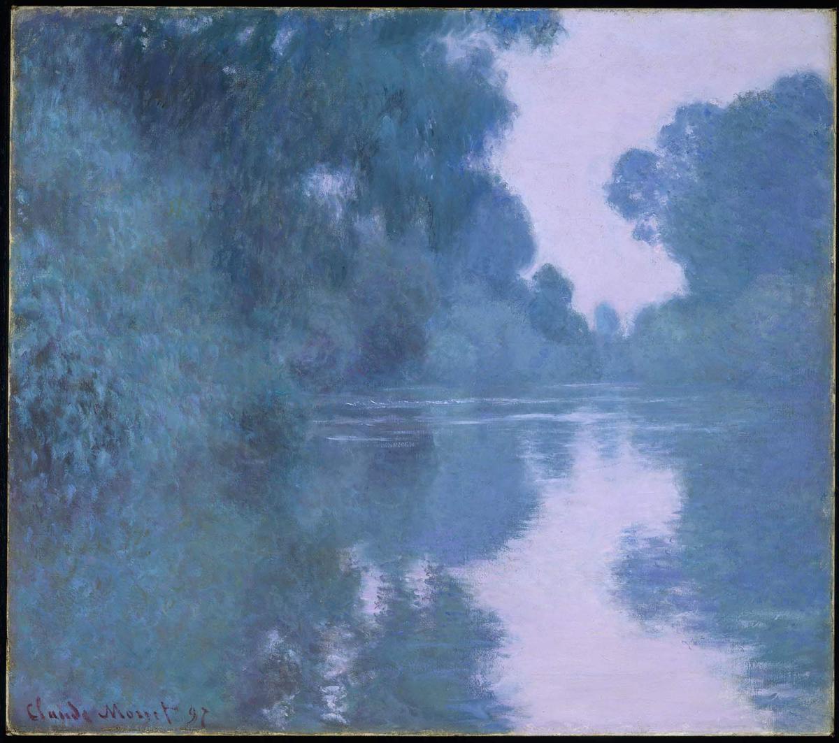 Claude Monet 【セーヌ川の朝】　ジクレー版画 美術品・アンティーク・コレクション Claude Monet 【セーヌ川の朝
