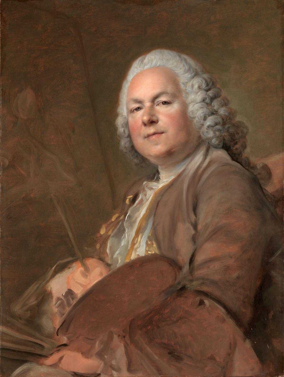 ジャン＝マルク•ナティエ　肖像画 ジャン・マルク・ナティエ、1753年 – フラウの肖像 – Kunstdruck