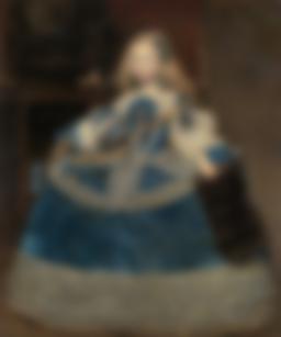 Infanta Margarita Teresa in a Blue Dress - Diego Velzquez | FeelTheArt