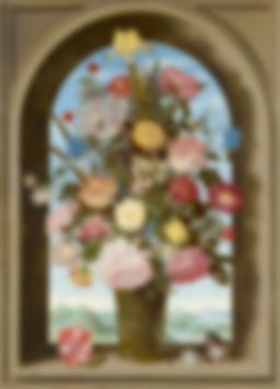 Blumenvase in einer Fensternische - Ambrosius Bosschaert