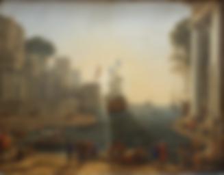 クロード・ロラン 油彩画 クリュセイスを父親のもとに返すオデュッセウス クロード・ロラン Claude Lorrain 「クリュセイスを父親のもとへ